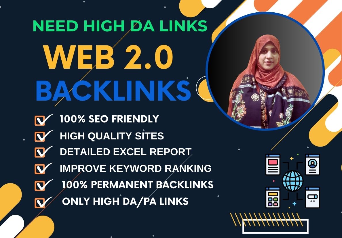 I will create 50 high-quality, high Domain Authority...