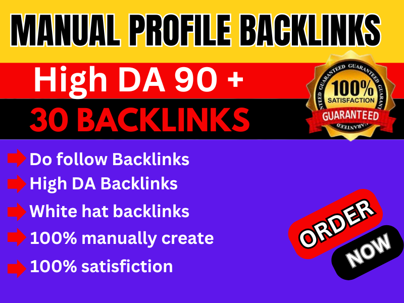 High-quality DA 90+ authority and do-follow 35 profil...