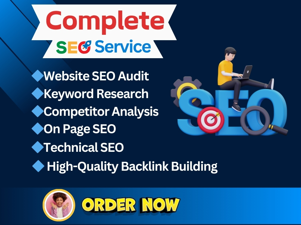 You will get Monthly Complete SEO Service For Google ...