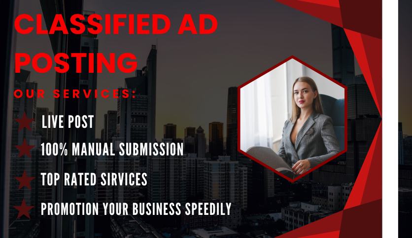 Professional 100+ Classified Ad Posting Service for M...