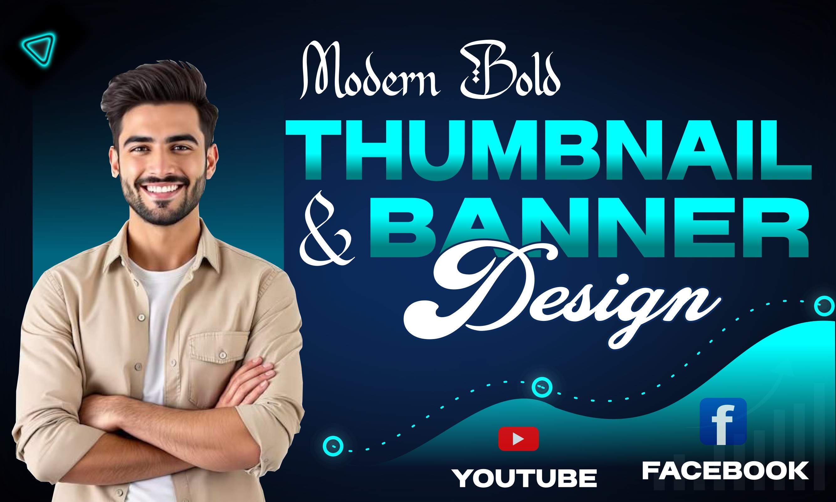 I will make modern and creative YouTube thumbnail des...