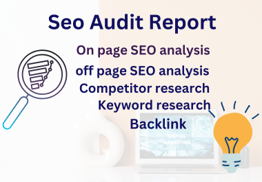 I will do Complete Keyword Research, Competitor Anal...