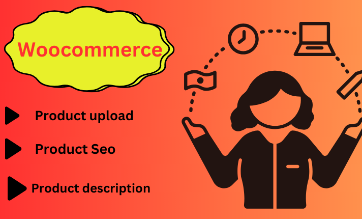I will upload your woocommerce product