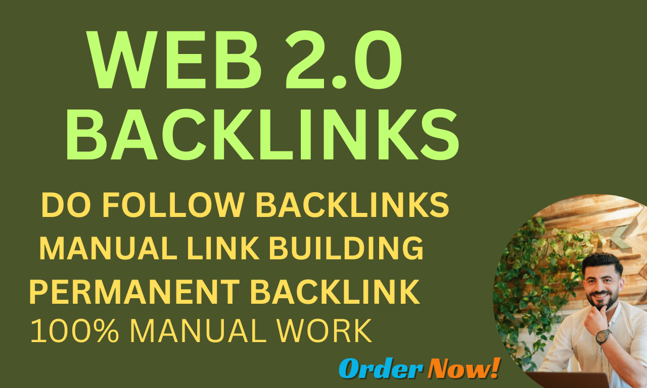 Get 40+ Quality Web 2.0 Do follow Backlinks on High D...