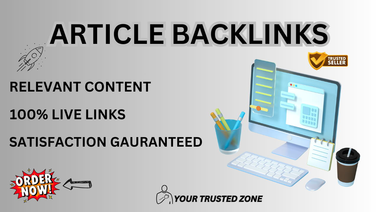 I will do 250 artikle Posting contextual backlinks of...