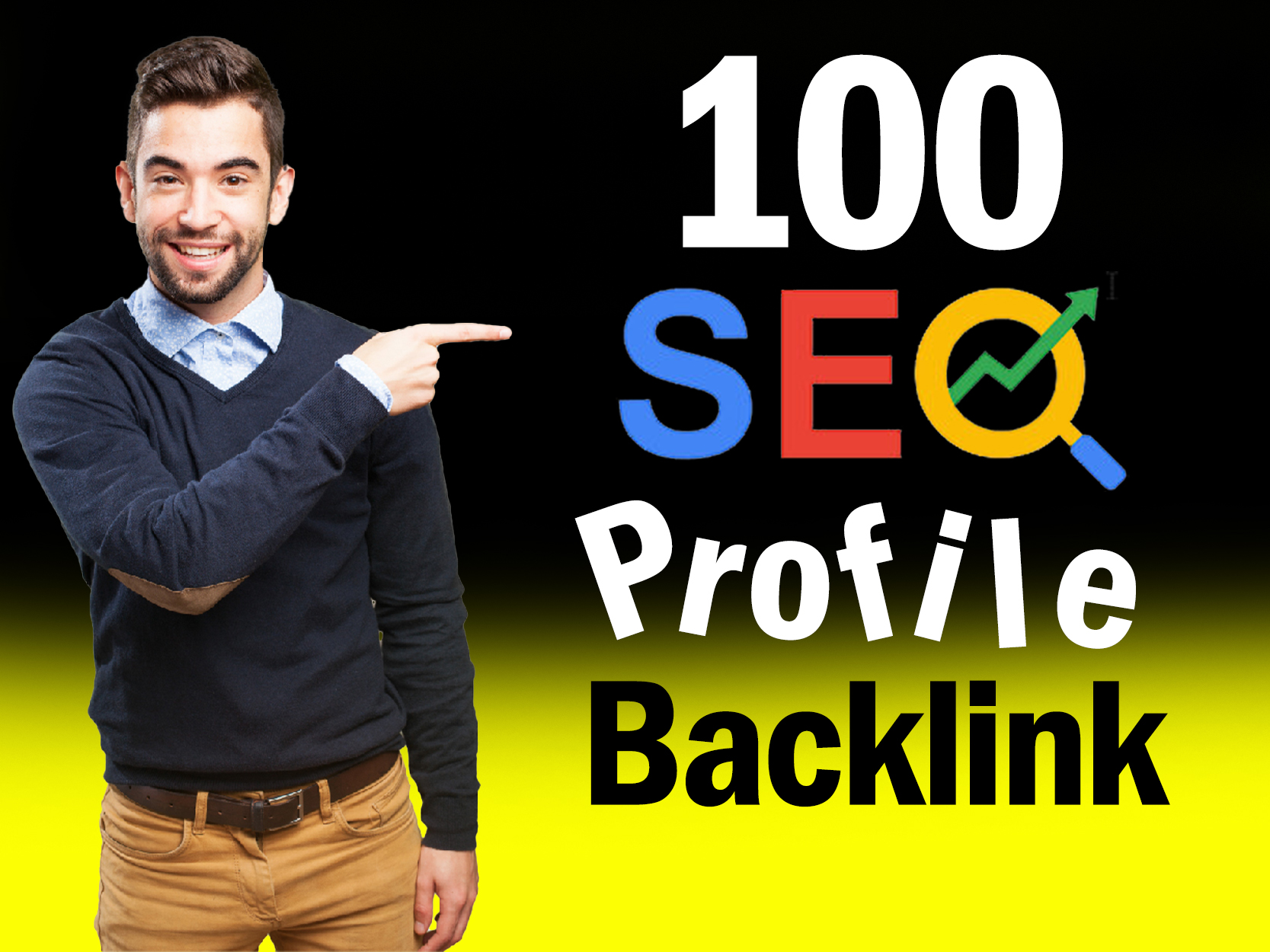 I will do google ranking 100 high-quality profile bac...