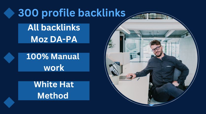 I will do 200 high authority profile backlinks, SEO ...