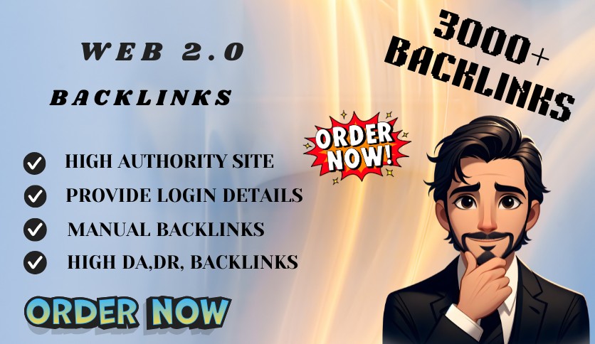I will build 100 high-quality Web 2.0 links to boost ...