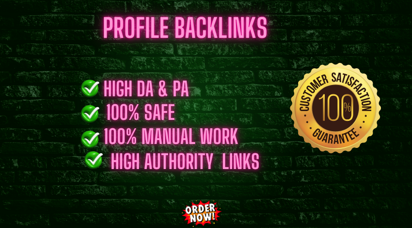 I Will Build 100 High-Quality Profile Backlinks to Bo...