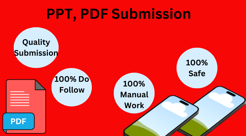 I will Do 50 Backlinks PPT, PDF Submission Work