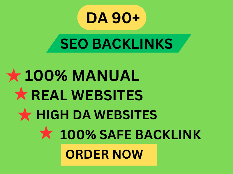 I will build 40 quality SEO backlinks from DA 90+ aut...