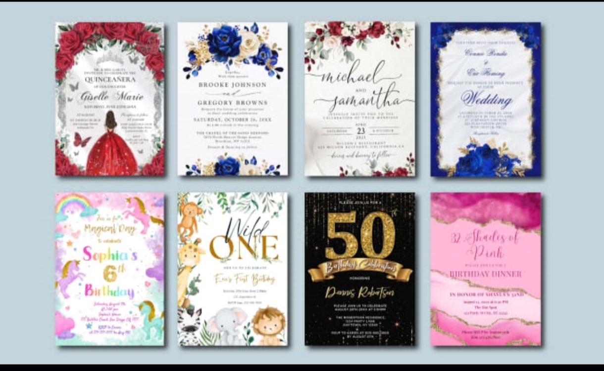 I will do stunning Invitation Cards, Personalized Des...