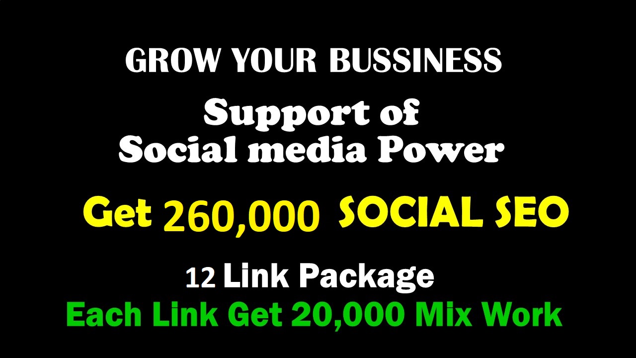 Premium 260,000 SEO SIGNALS From 4 Platforms best for...