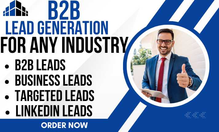 I will provide 50 b2b lead generation of your targete...