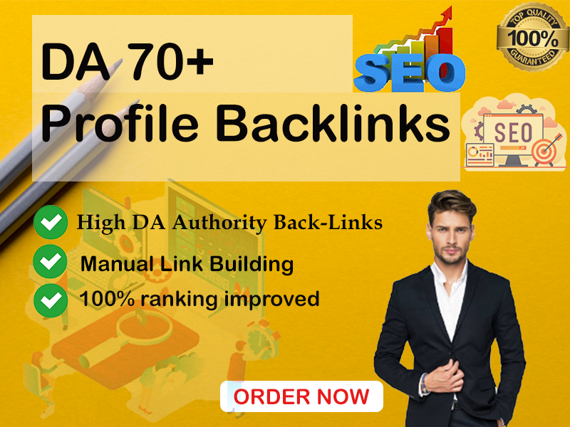I will create da 70 high quality dofollow SEO backlin...