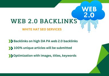 I will create web 2.0 contextual authority backlinks ...