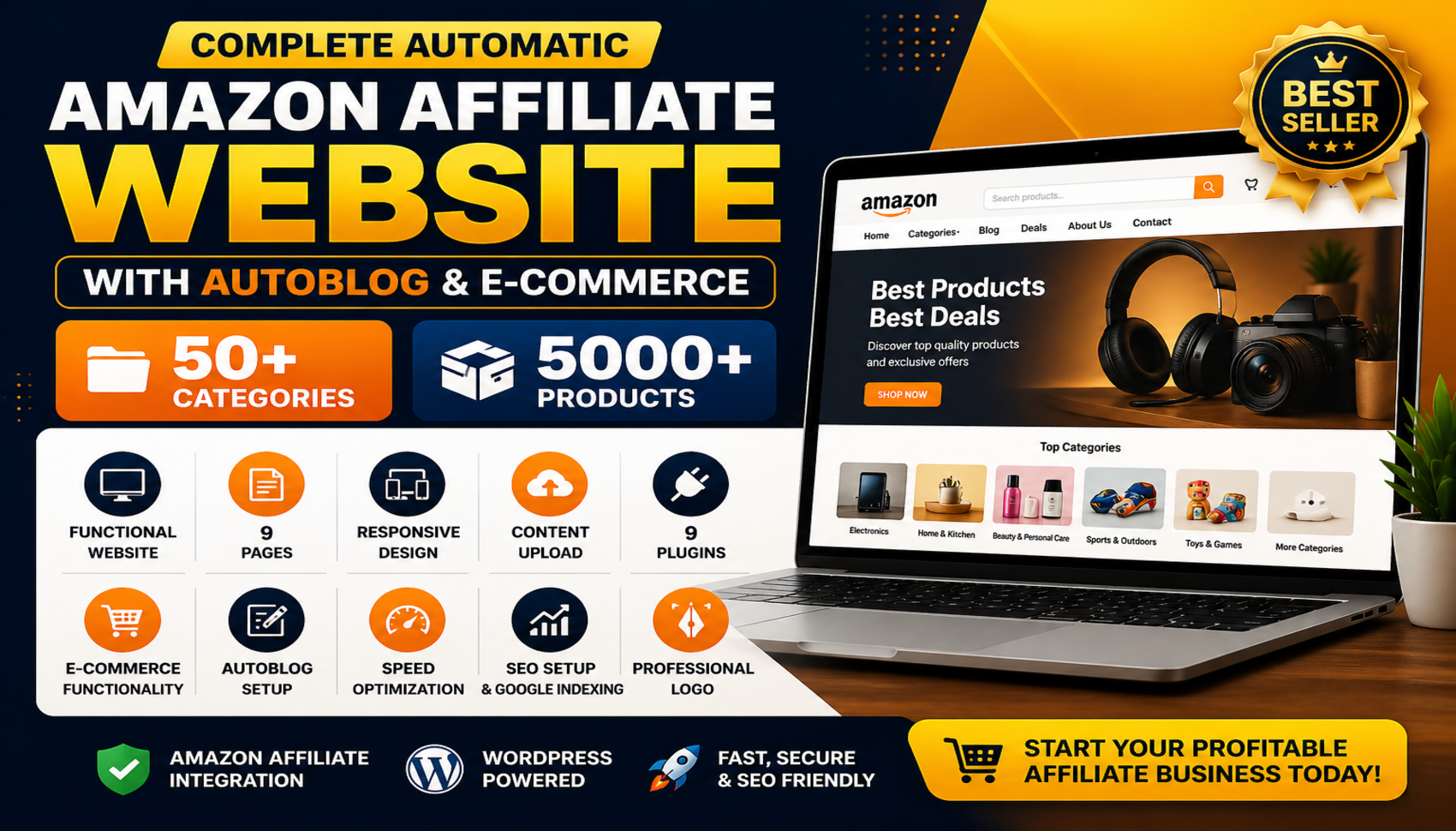 Complete Automatic Amz Affiliate Website With Autoblo...