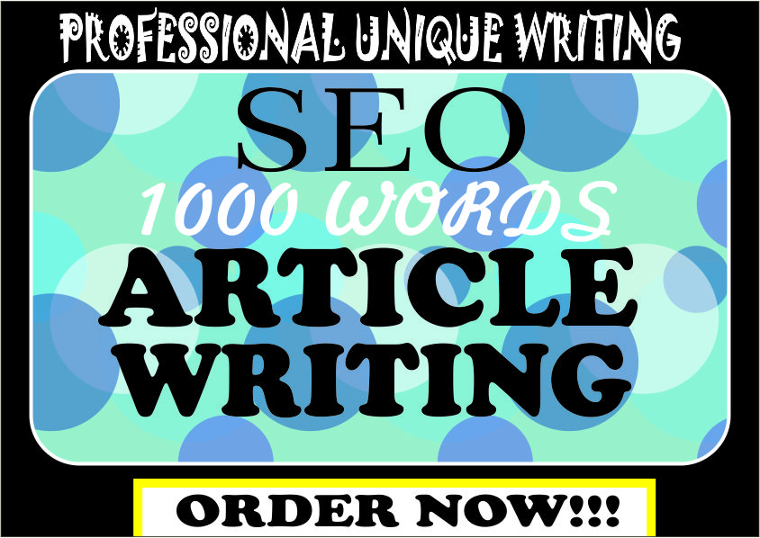 I will write 1000 words Article for your website or b...