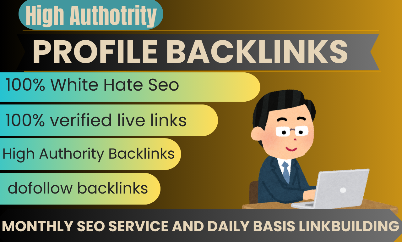 165 Trusted Profile Backlinks for Organic Traffic Gro...