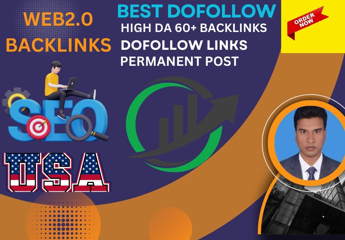 Get 60 high quality WEB 2.o permanent backlinks and h...