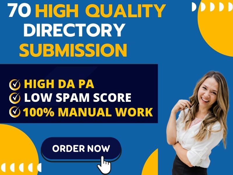 I will manually create 70 directory submission backli...