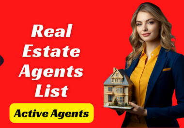 I will provide real estate agents, realtors emails, ...