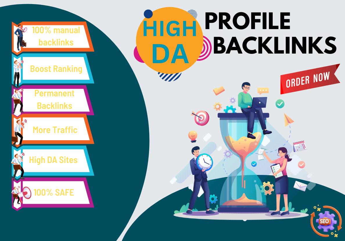 I will Create Manually Profile Backlinks High DA&...