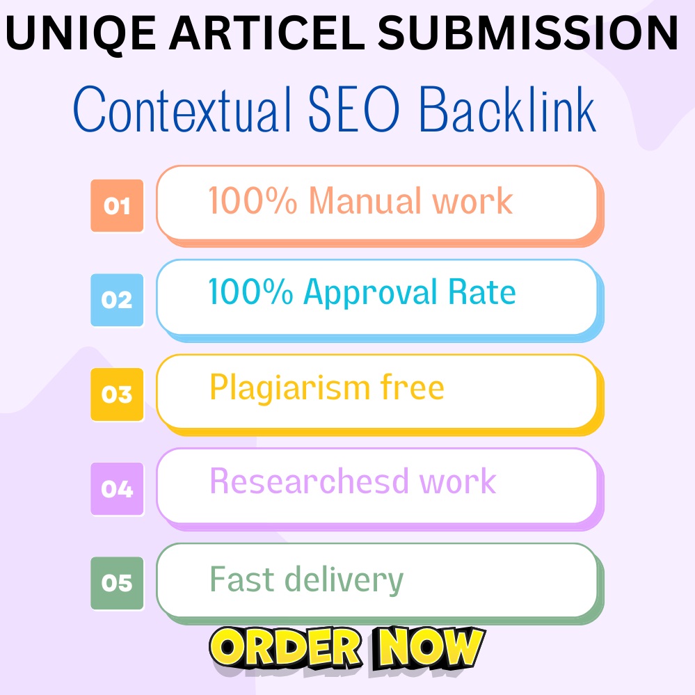 I will do 200 Aeticle submission on high Da manually ...