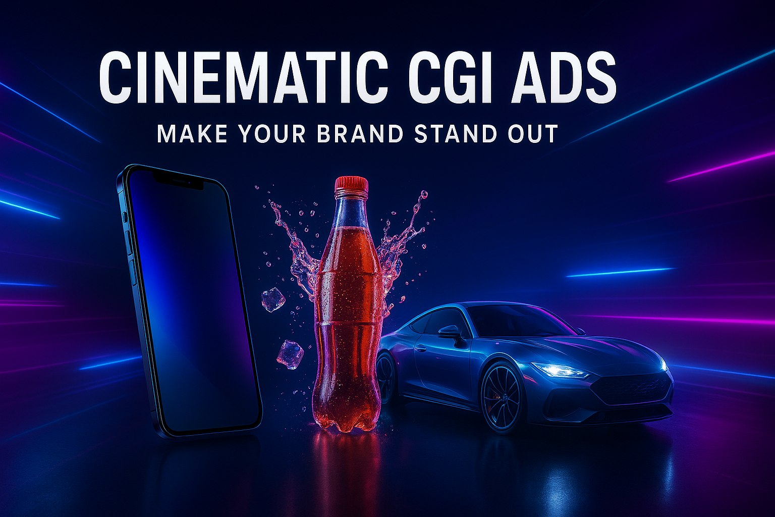 I will create cinematic CGI ads for your brand or pro...