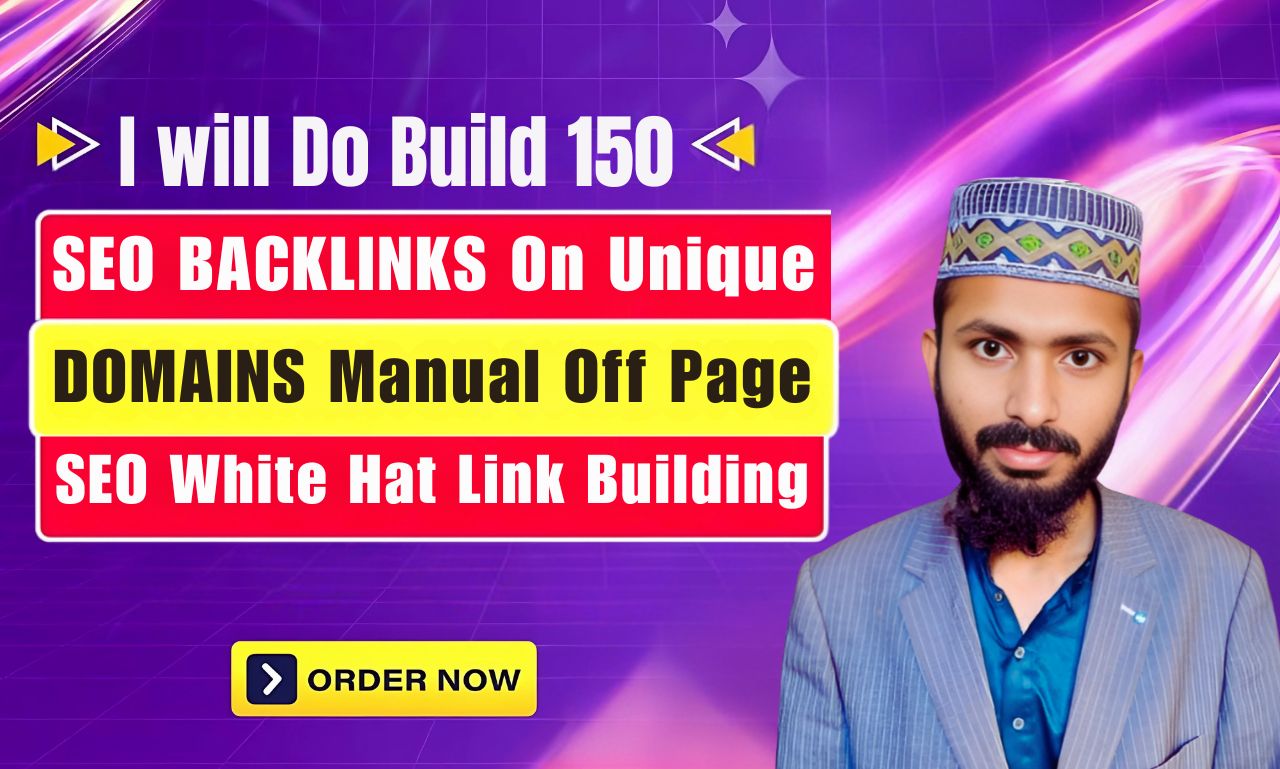 I will Do Build 150 SEO BACKLINKS On UNIQUE DOMAINS M...