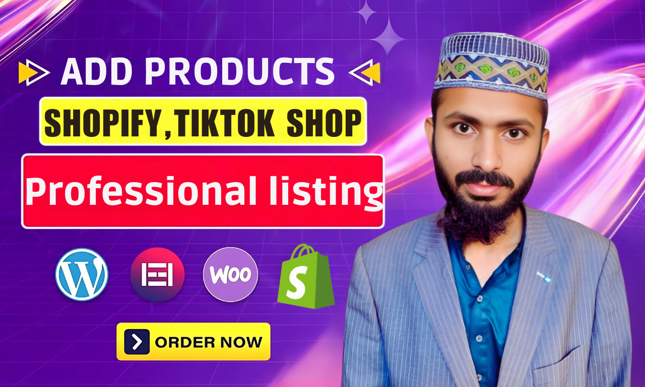 I will add products to your TikTok store with profess...