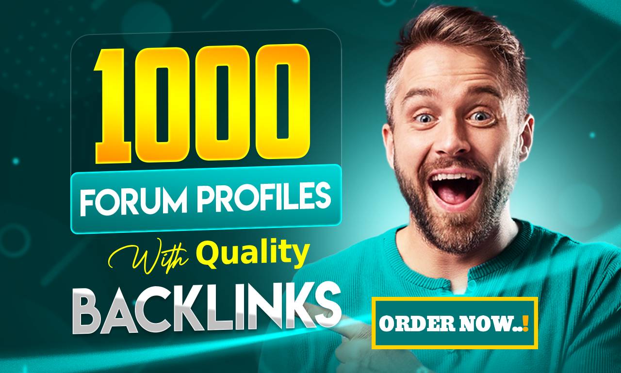 Build 1,000 Forum Profile Links for Your Website with...
