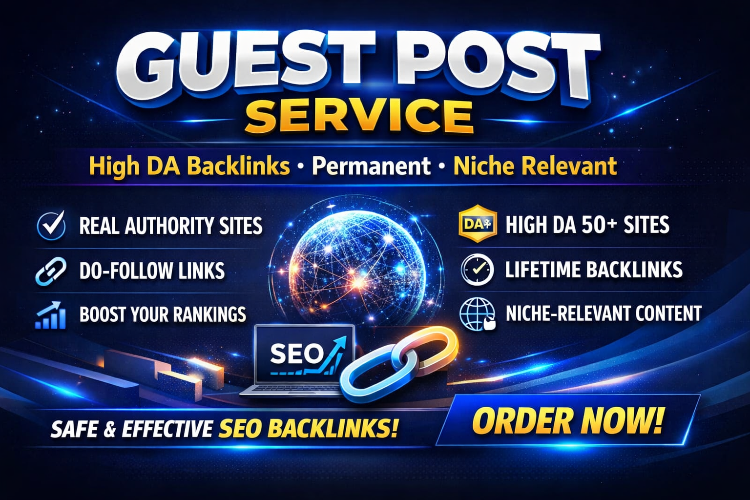 I will Publish High-Authority Guest Posts With Do-Fol...