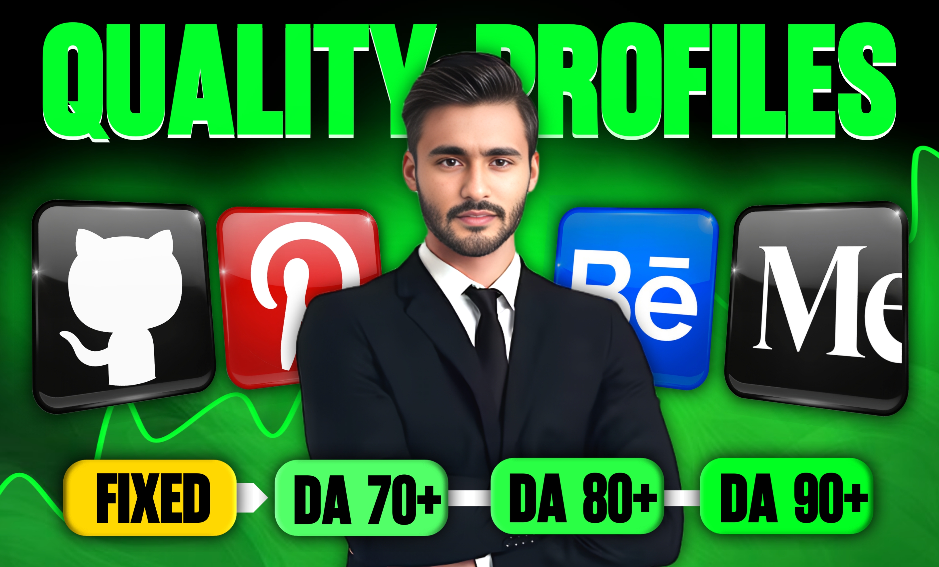 Get 75+ High DA 70-90+ Brand Profile Backlinks To Boo...