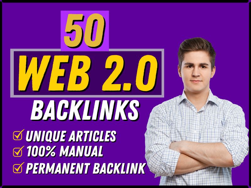 I will provide 50 Web 2.0 backlinks to Unique Article...