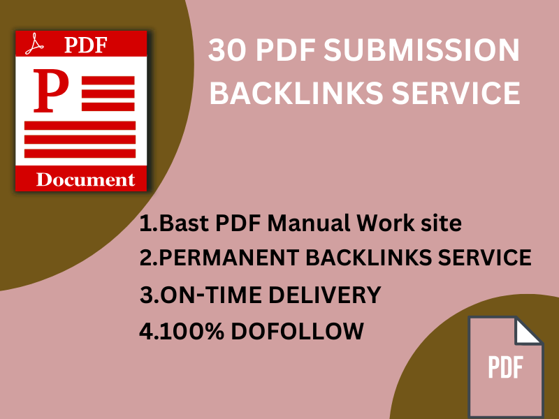 30 Best PDF Submission Dofollow Backlinks Service Wit...