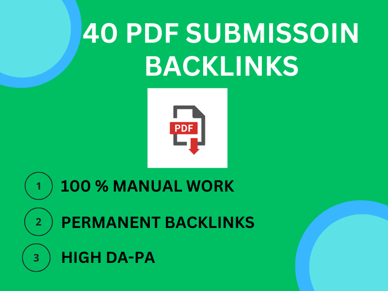 Get 40 Powerful PDF Backlinks with PDF submissions to...