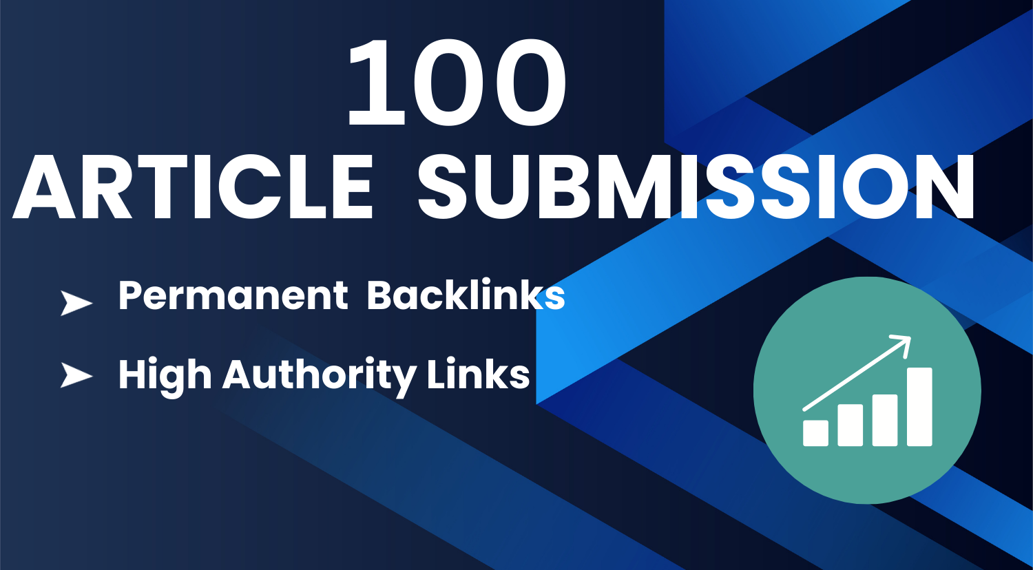 I will create 100 manual article submissions backlink...