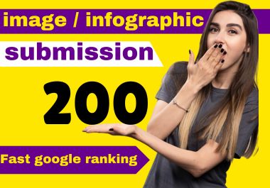 Get professional 200 image or infographic submission ...