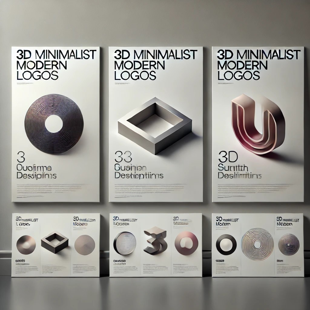 I Will Create a Unique, Modern, and Minimalist 3D B...
