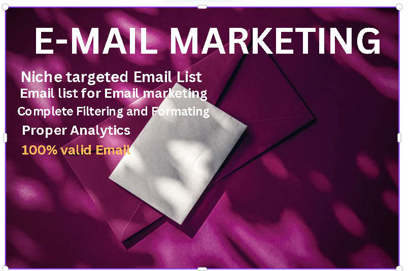 I Will Provide niches target and verified mail list f...