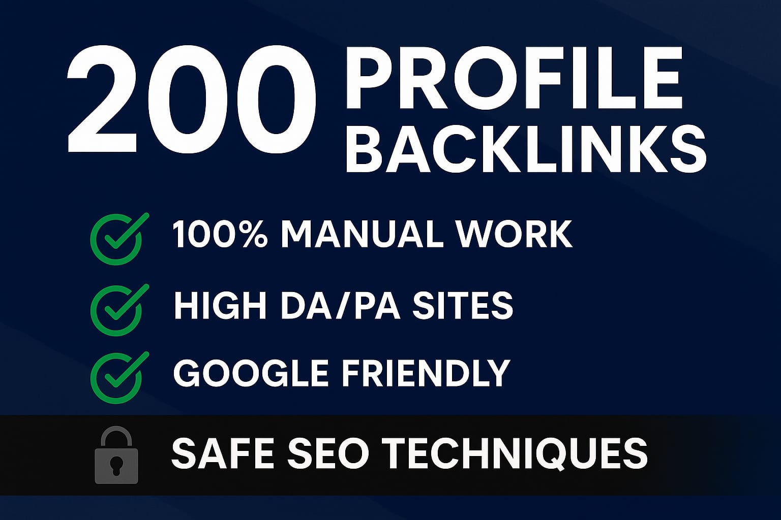 I Will Create 200 High DA Profile Backlinks For SEO R...
