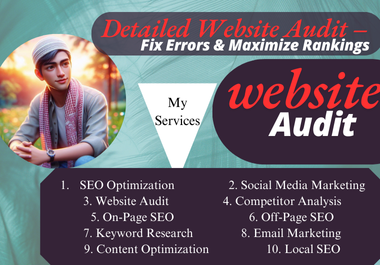 I will Provide Professional Website Audit to Boost Pe...