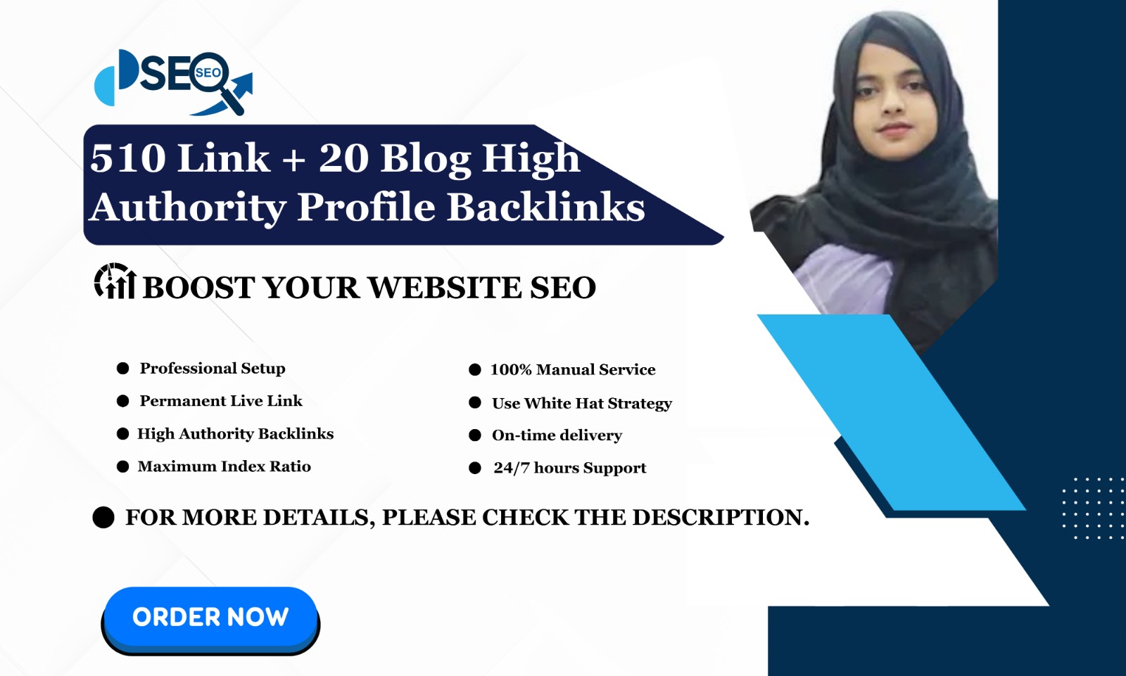 510 Link + 20 Blog High Authority Profile Backlinks f...