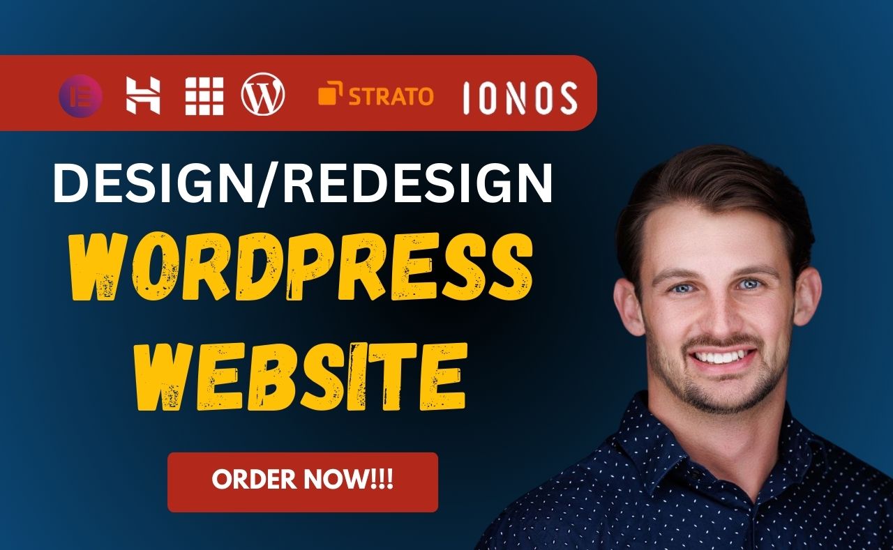 I will design and redesign wordpress website for busi...