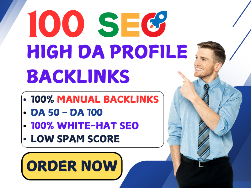 Get 100+ High DA Dofollow Profile Backlinks for Power...