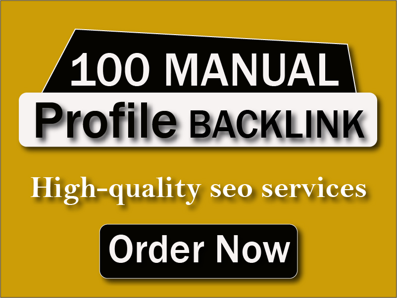 I will create 100 High Quality Profile Backlink for S...