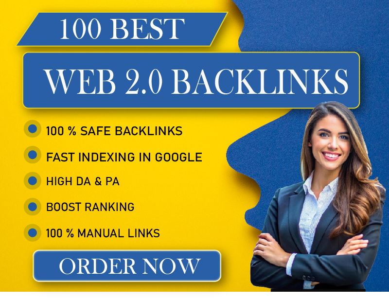I will do 100 web 2.0 backlink to increase website ra...