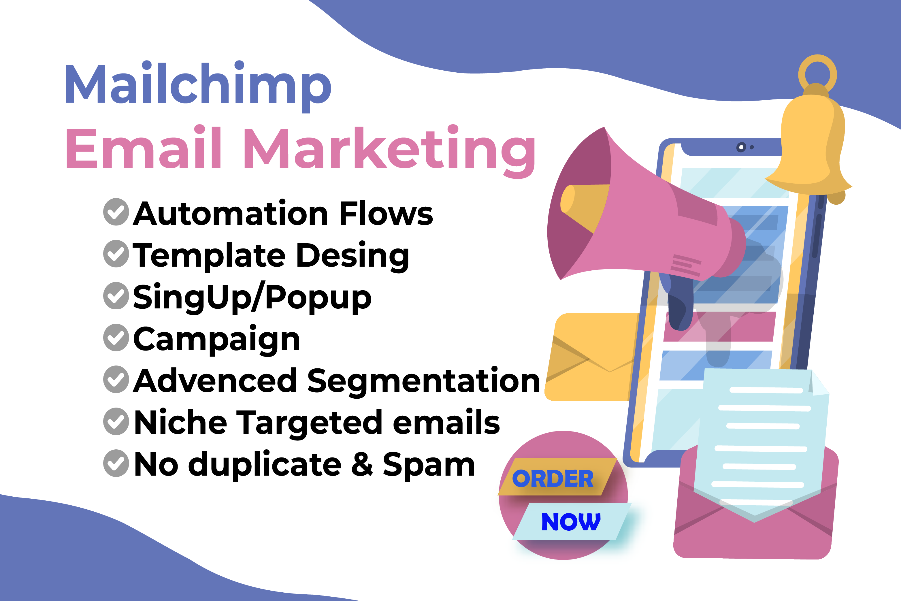 I will set up your MailChimp email marketing automati...