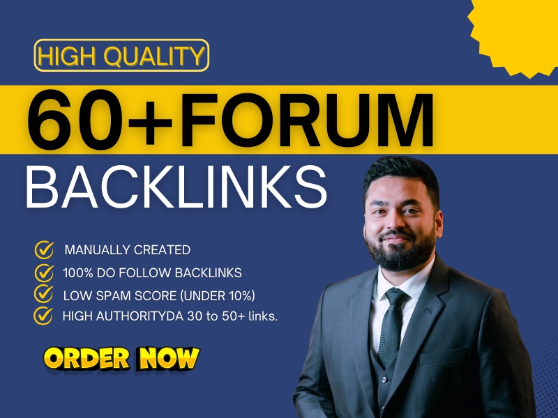 I will generate 60 unique forum posting backlinks fro...
